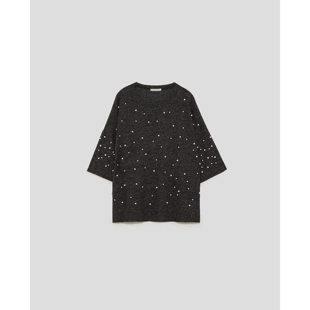 maglia zara perle