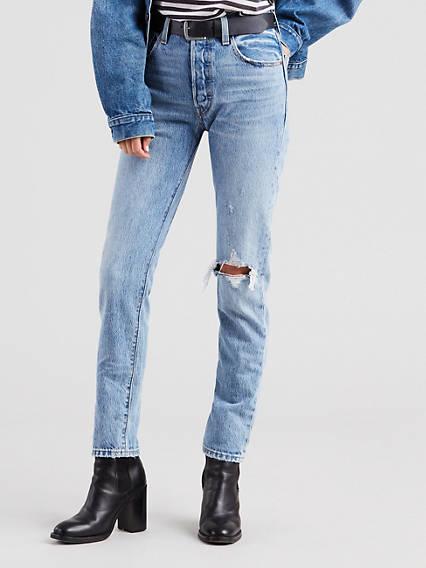 women's levi's 501 skinny jeans