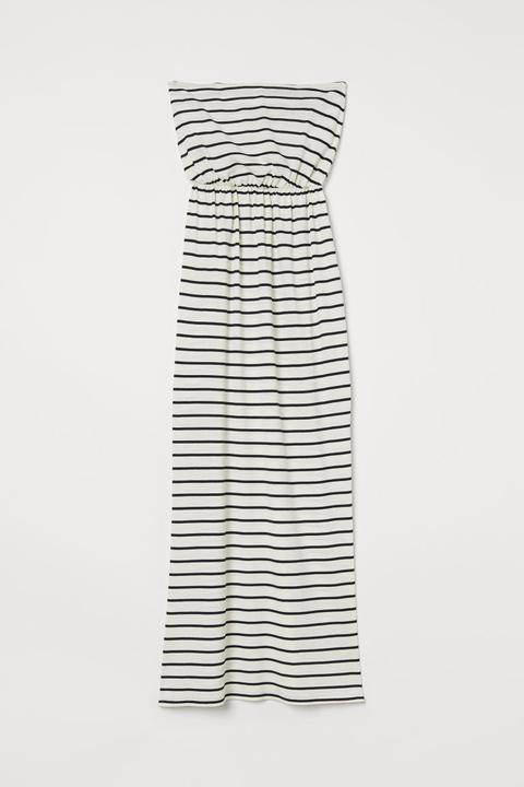 h and m white maxi dress