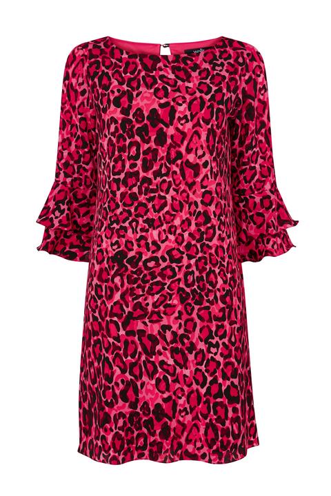 Wallis pink shop leopard print dress