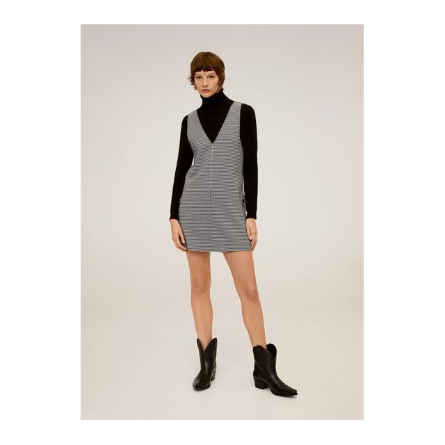 mango robe pied de poule