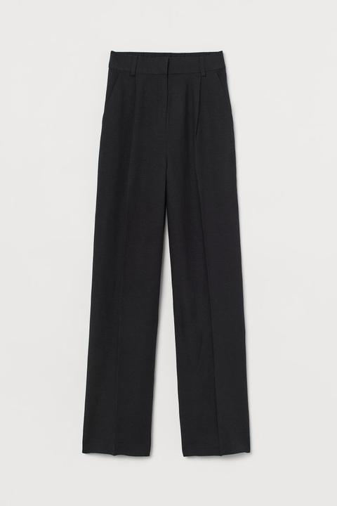 Wide Trousers - Black