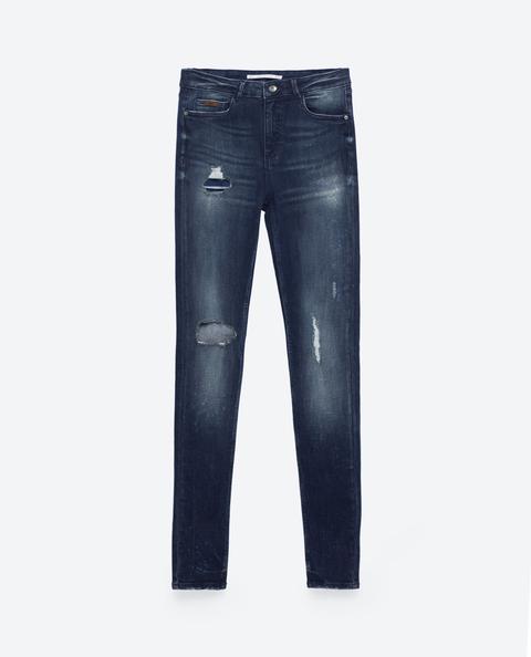 Pantalón Denim Skinny Rotos