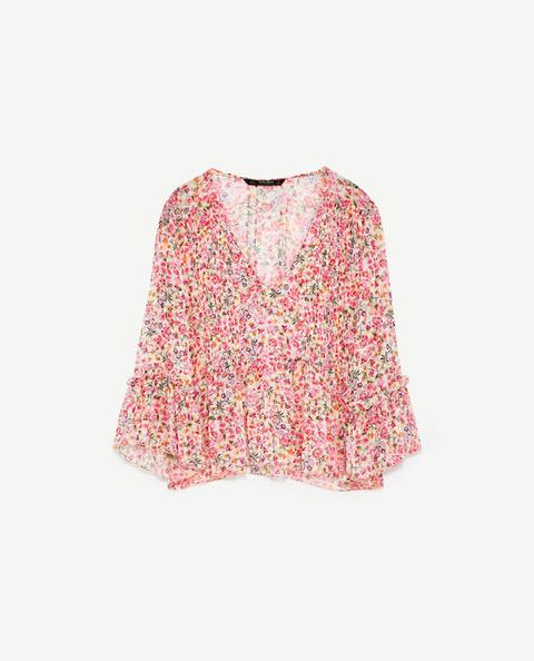 Blusa Stampata A Fiori