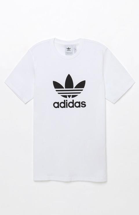 adidas white tee shirt