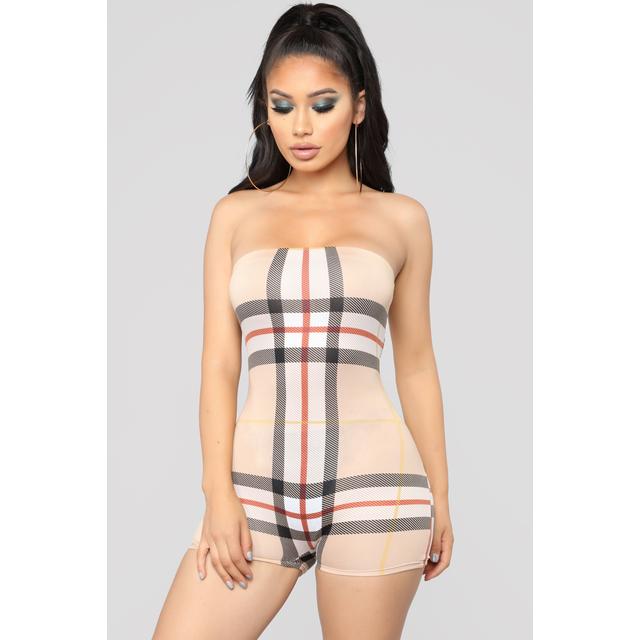fashion nova plaid jumpsuit