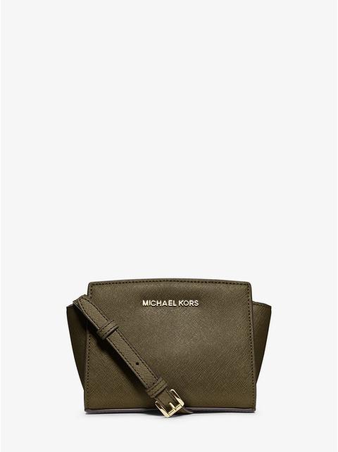 Selma Mini Saffiano Leather Crossbody