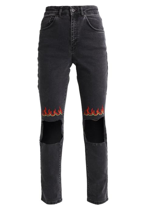 The Ragged Priest Flame Vaqueros Slim Fit Black