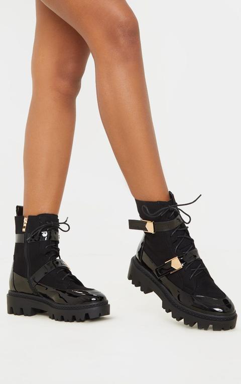 cleated ankle boots