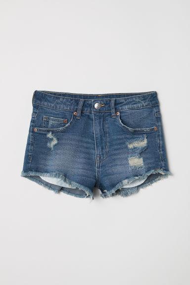 H & M - Shorts In Denim - Blu