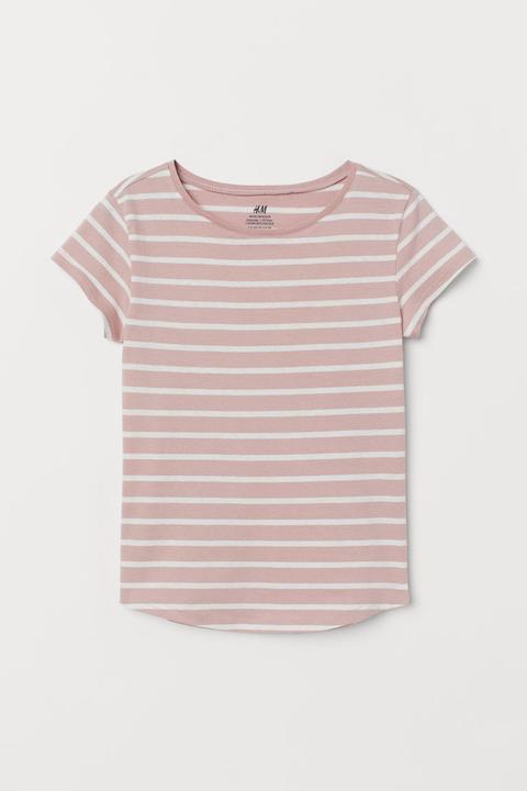 pink striped t shirt