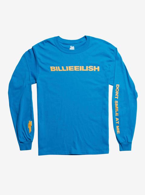 billie eilish blue shirt