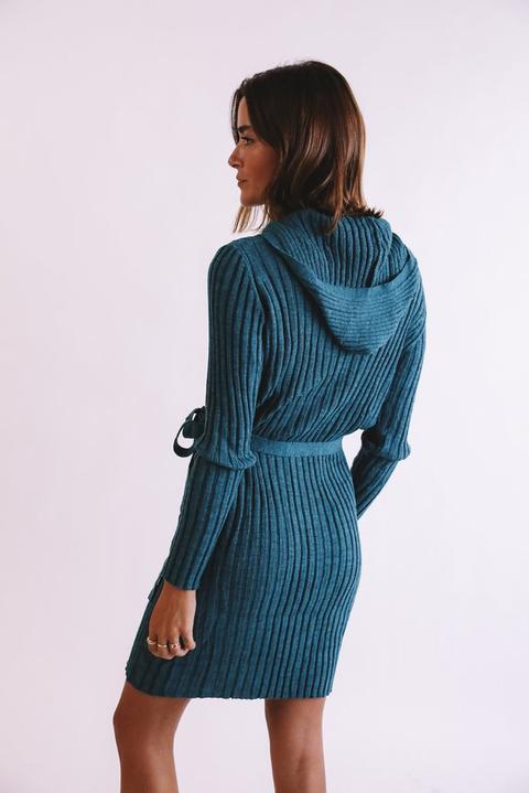 Blue Hood Dress