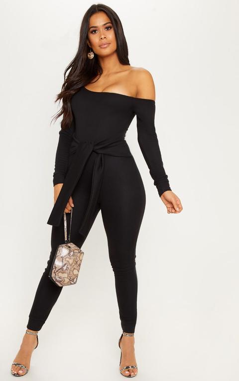 Black Sweat Jumpsuit