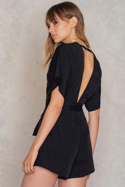 Deep Neck Playsuit