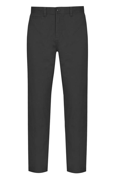 Pantalón Chino Ajustado Elástico Negro