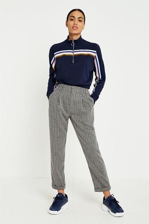 Light Before Dark Tonic Pinstripe Pleated Trousers