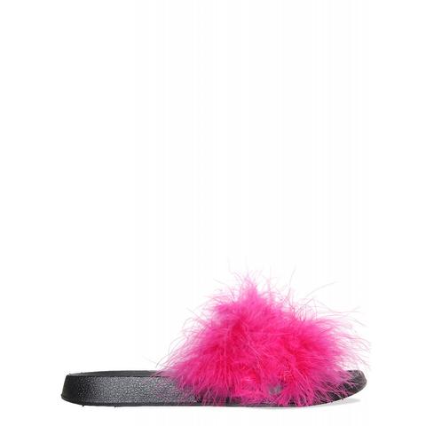 Nori Fuchsia Fluffy Sliders