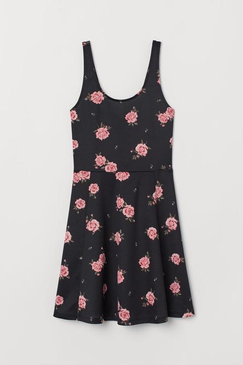 Sleeveless Jersey Dress - Black