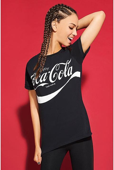 Camiseta De Manga Corta Coca-cola