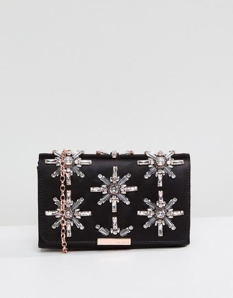 Ted Baker - Daveena - Pochette Rigida Decorata - Nero