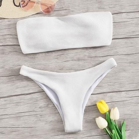 Bikini Bandeau Con Conjunto De Bikini Cheeky