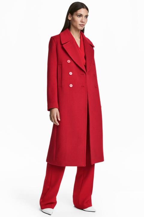 Wool-blend Coat