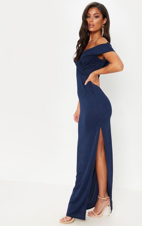 robe bleu marine col bateau