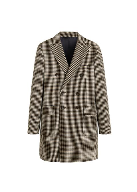 Tweed-mantel Aus Woll-mix
