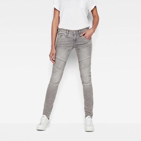 5620 G-star Elwood Custom Mid Waist Skinny Jeans