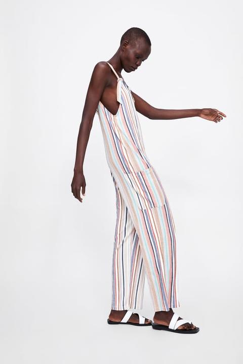 Zara 2024 striped jumpsuit