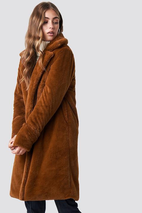 Rut&circle Luna Fold Sleeve Coat - Brown