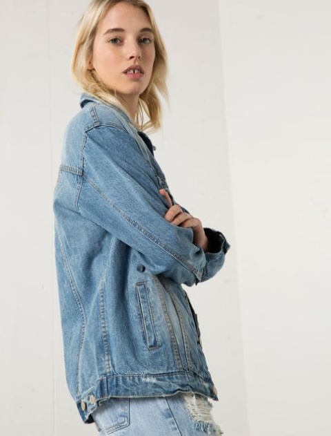 Cazadora Denim Oversize