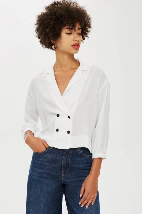 Petite Button Down Blouse