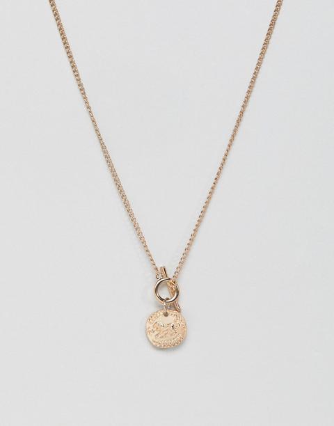 Liars & Lovers Gold Chunky Chain T-bar Coin Necklace