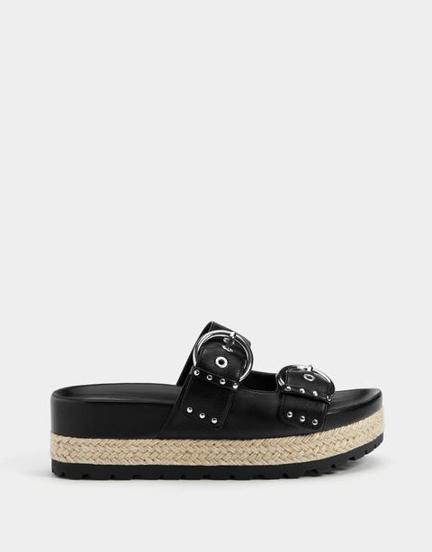 Sandalia Plataforma Tachas