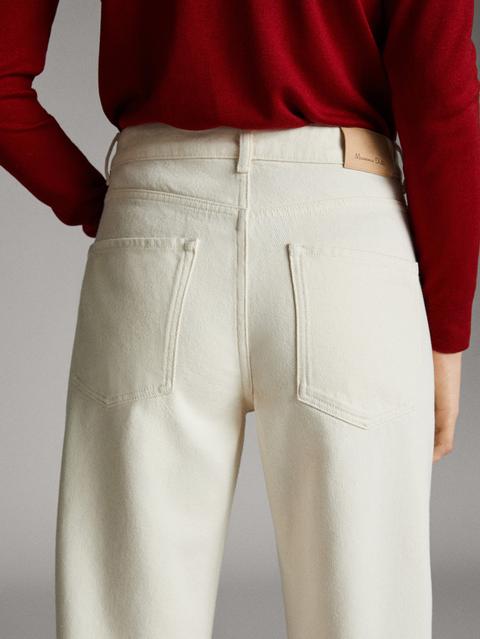 Pantalón Algodón Lyocell Mid Rise Straight Fit