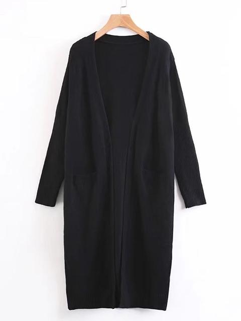 Open Front Longline Cardigan