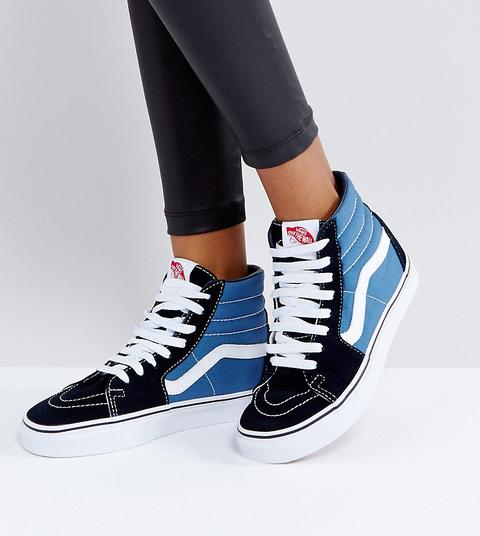 Vans Classic Sk8 - Scarpe Da Ginnastica Alte Blu E Nere - Blu