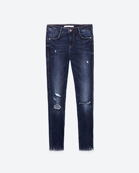 Pantalón Denim Skinny Rotos