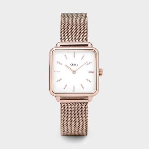 La Tétragone Mesh White, Rose Gold Colour