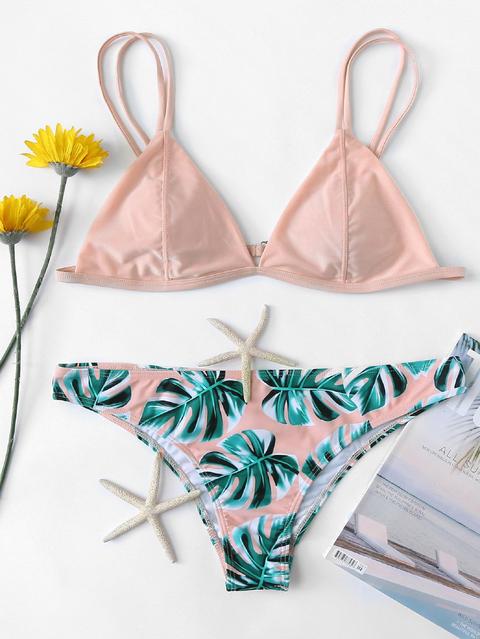 Bikini Con Stampa Palm