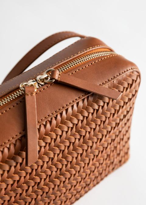 Basket weave sale crossbody bag