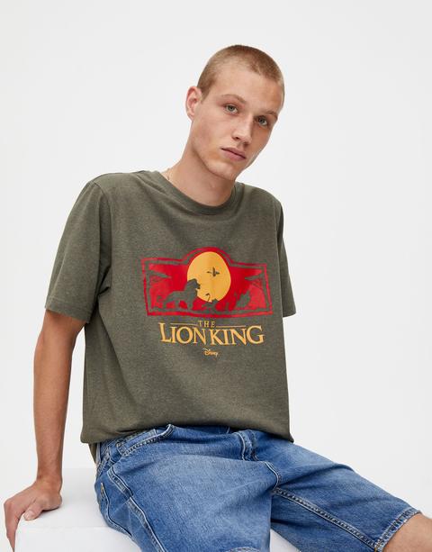 Solitario levantar clima Khaki The Lion King Logo T-shirt from Pull and Bear on 21 Buttons