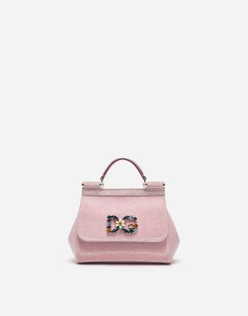 Borsa Sicily Mini In Tessuto Lurex