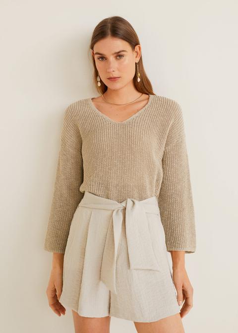 mango open knit sweater
