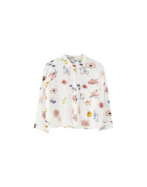 Camicia Basic A Fiori