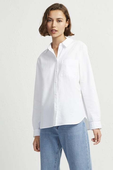 Rossa Oxford Boyfit Shirt - Linen White