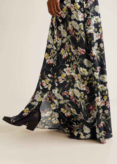 mango vestito lungo fiori