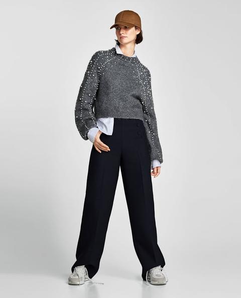 Pullover Cropped Perle